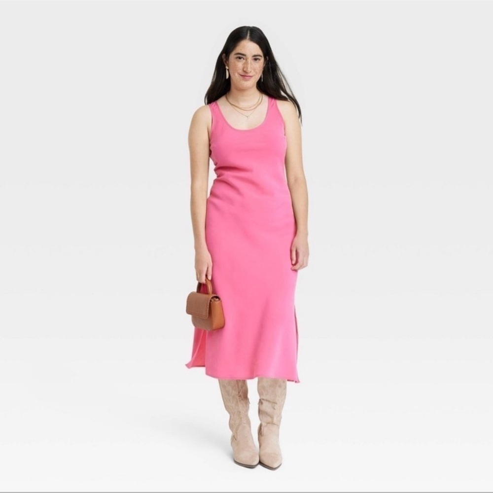 NWT Universal Thread Sleeveless Pink Midi Slip Dress